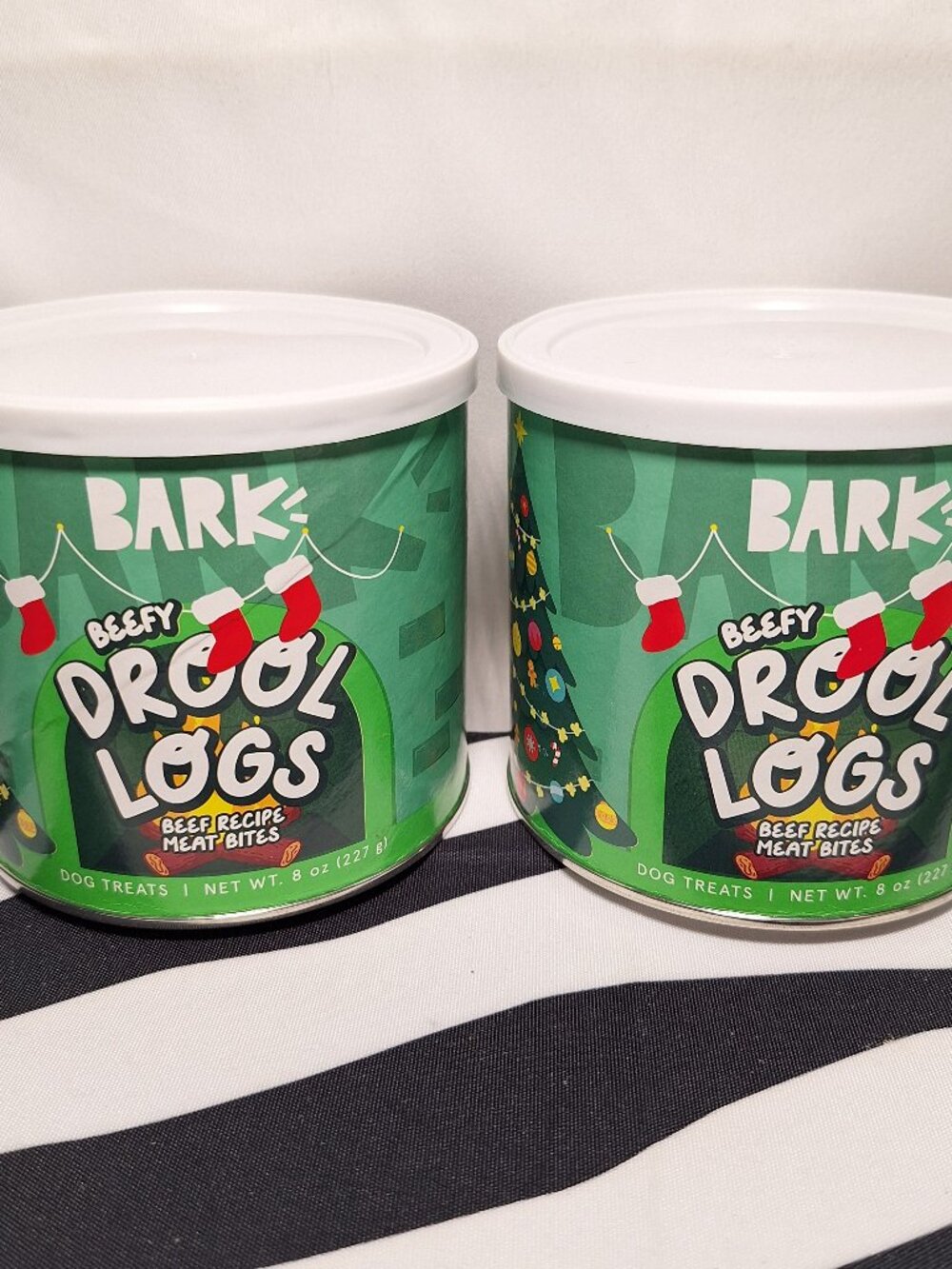 NWT Bark Beefy Drool Logs Dog Treats, 2 pack